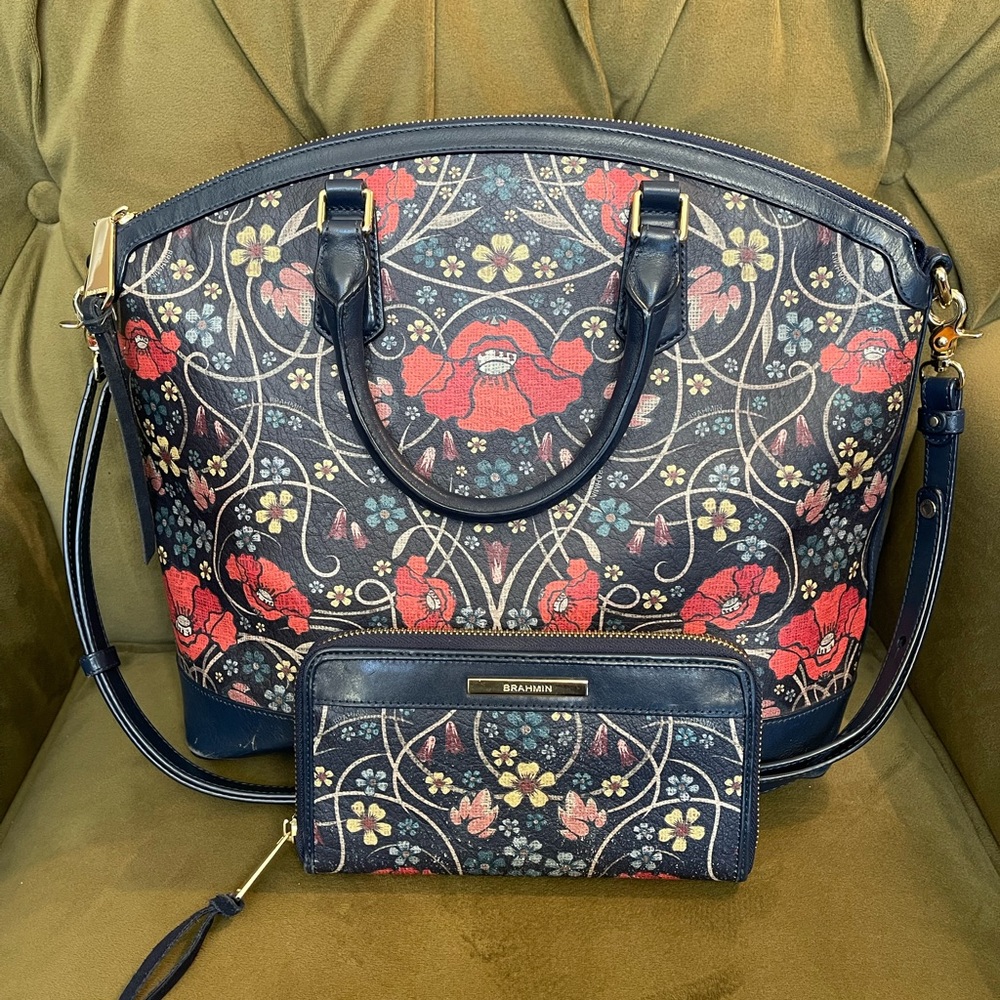 Brahmin Duxbury Bag and Matching Wallet